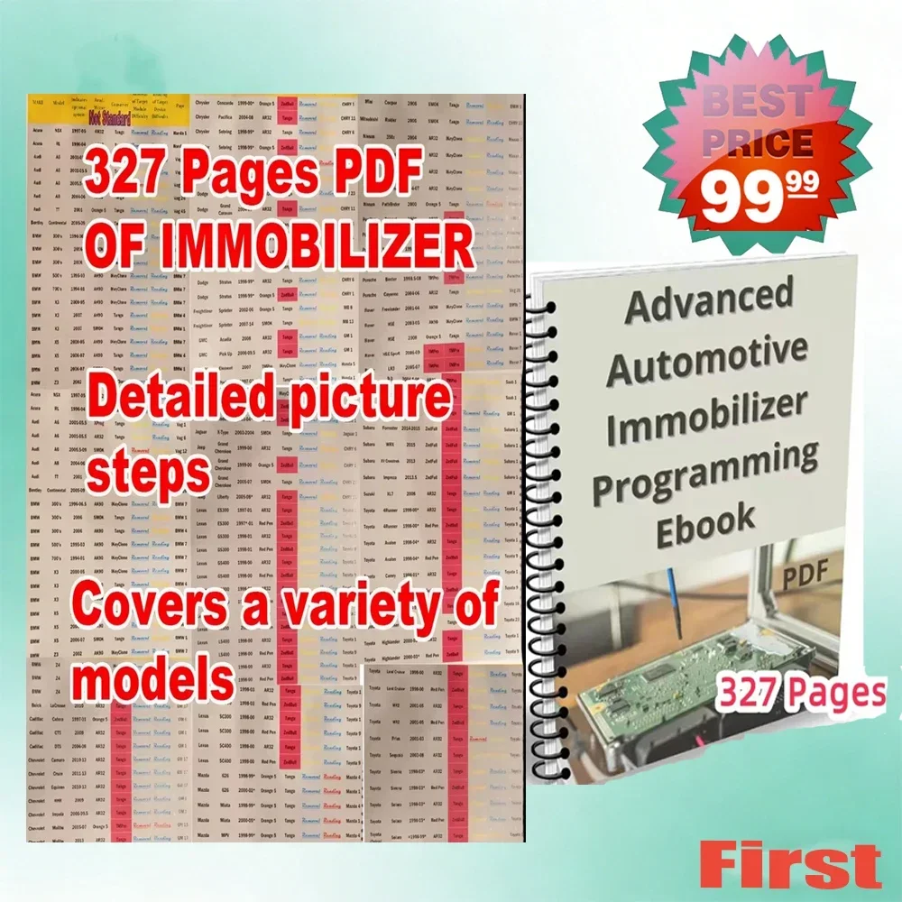 Книга по ремонту и диагностике блоков управления (ECU) IMMO, 327 страниц, PDF-руководство для авторемонта и обслуживания
Книга по ремонту и диагностике блоков управления (ECU) IMMO, 327 страниц, PDF-руководство для авторемонта и обслуживания