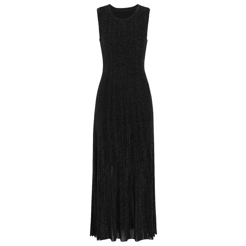 Shiny Thread Sleeveless Slimming Fashionable Summer New Style Elegant Midi Dress for Women round Neck Casual Wear
Shiny Thread Sleeveless Slimming Fashionable Summer New Style Elegant Midi Dress for Women round Neck Casual Wear
