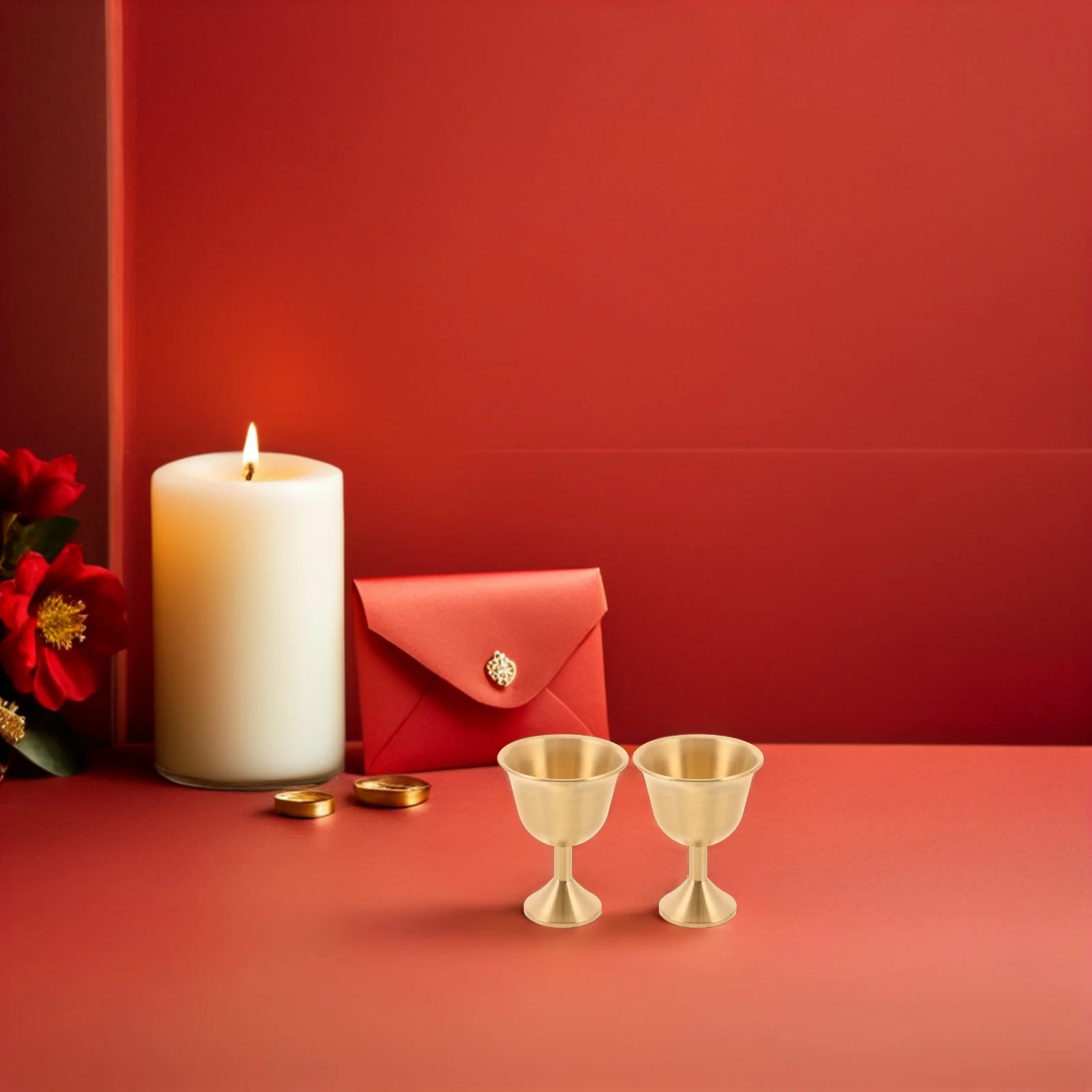 2Pcs Vintage Brass Chalice Goblets Medieval Style Metal Wine Cups Ceremony Banquet Communion Wedding Toast Drinkware
2Pcs Vintage Brass Chalice Goblets Medieval Style Metal Wine Cups Ceremony Banquet Communion Wedding Toast Drinkware