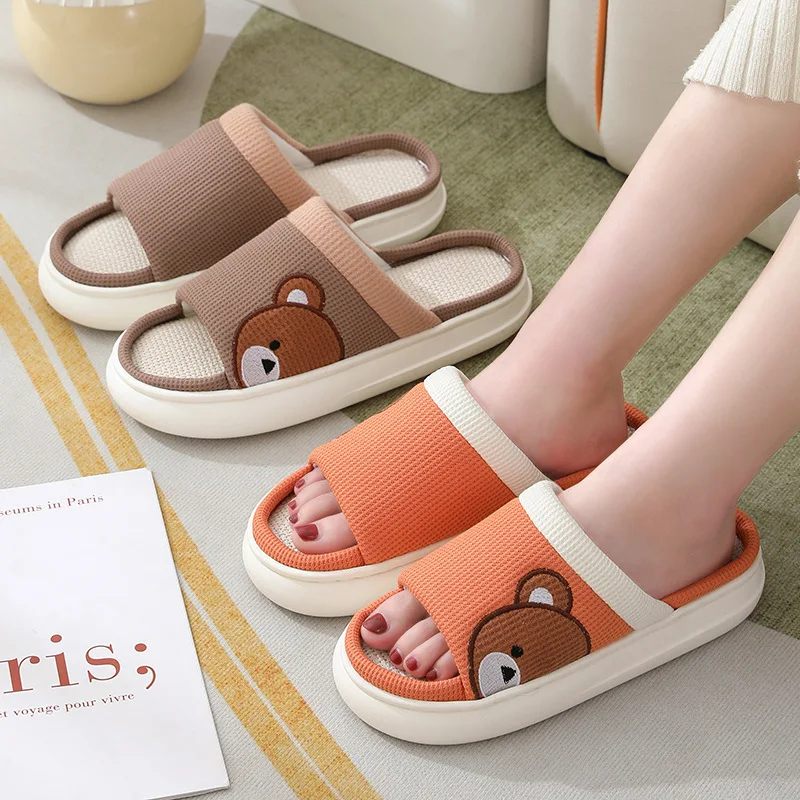 Hemp Platform Women's Slippers Flats Indoor Spring Summer Luxury Designer Shoes Girls Soft Sole Cartoon Casual Home Slides Cute
Hemp Platform Women's Slippers Flats Indoor Spring Summer Luxury Designer Shoes Girls Soft Sole Cartoon Casual Home Slides Cute