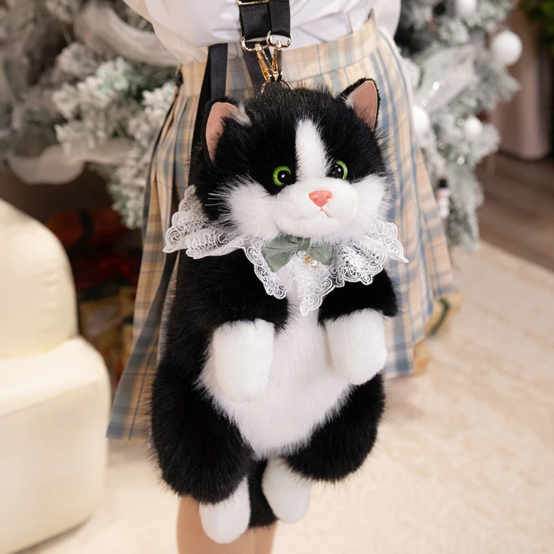 Cute Cat Backpack Simulation Sound Cat Plush Shoulder Bag Soft Kitten Model Fake Cat Kids Girls Best Gift Student School Bag
Cute Cat Backpack Simulation Sound Cat Plush Shoulder Bag Soft Kitten Model Fake Cat Kids Girls Best Gift Student School Bag