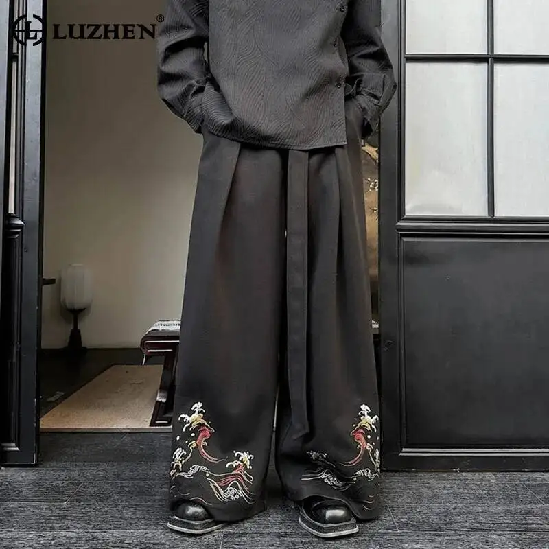 LUZHEN Luxury Original Embroidery Pattern 2025 Chinese Style New Straight Trousers Men's Fashion Elegant Handsome Pants JY7172
LUZHEN Luxury Original Embroidery Pattern 2025 Chinese Style New Straight Trousers Men's Fashion Elegant Handsome Pants JY7172