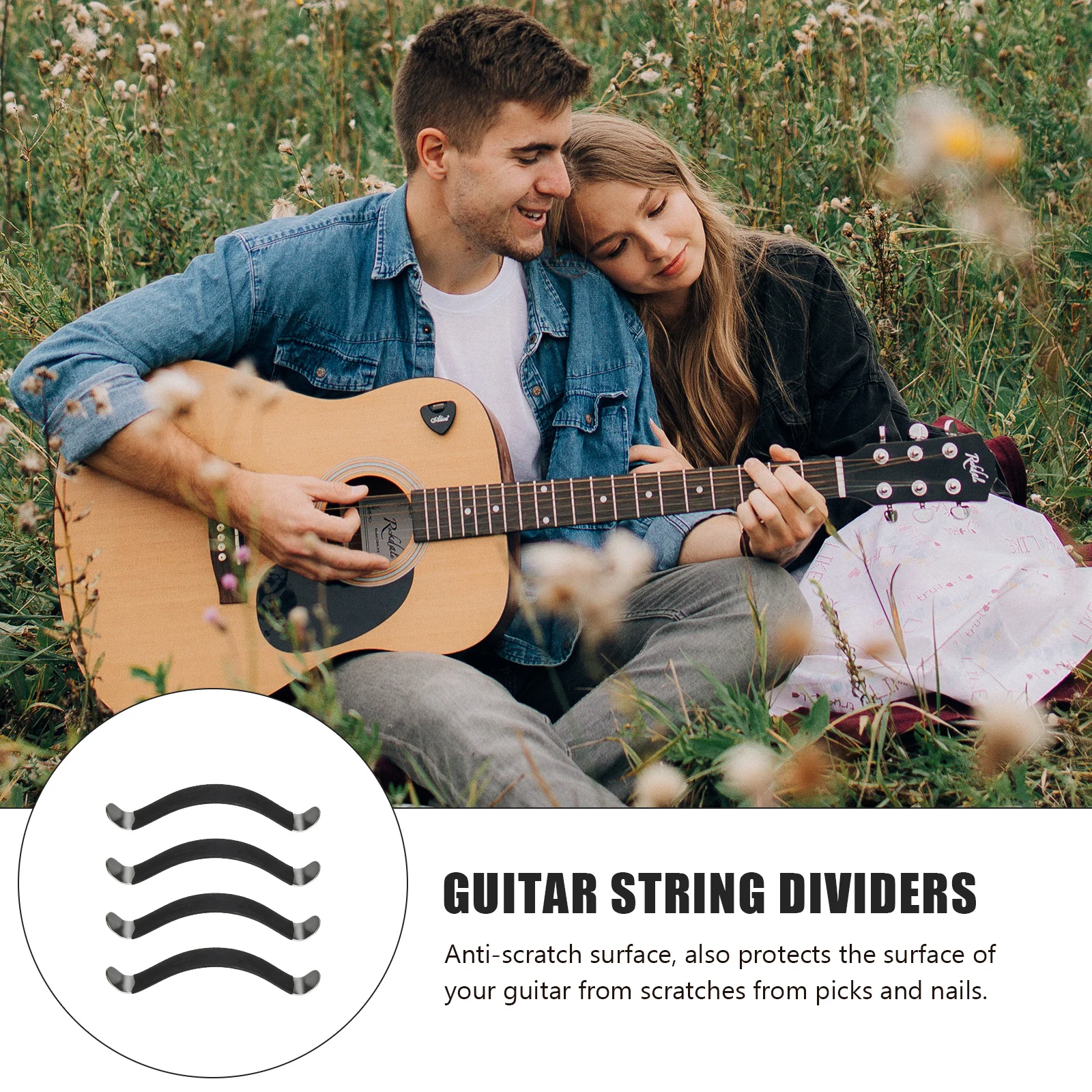 4Pcs Guitar String Spreaders Metal Dividers for Guitar Neck Cleaning Repair Maintenance and Luthier Supplies String Spreaders 
4Pcs Guitar String Spreaders Metal Dividers for Guitar Neck Cleaning Repair Maintenance and Luthier Supplies String Spreaders