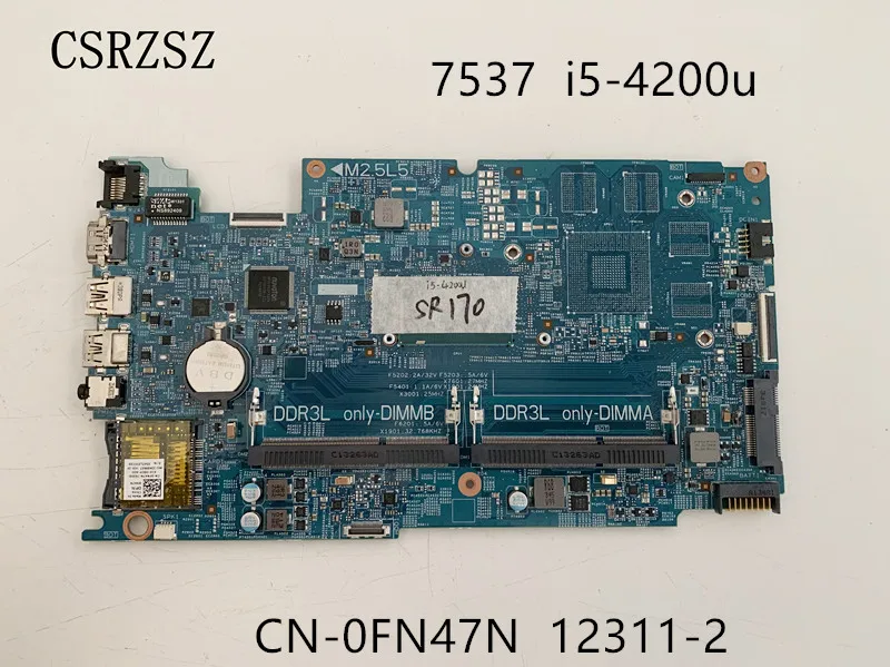Mainboard For Dell inspiron 7537 i5-4200u Laptop motherboard 12311-2 CN-0FN47N 0FN47N FN47N 100% Test work
Mainboard For Dell inspiron 7537 i5-4200u Laptop motherboard 12311-2 CN-0FN47N 0FN47N FN47N 100% Test work