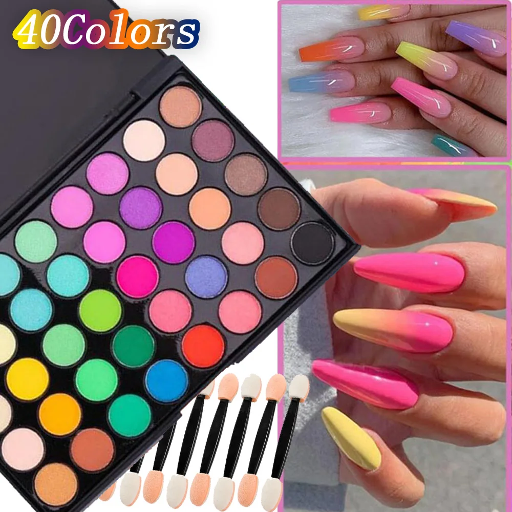 9/16/40 Colors Rainbow Patting Powder Nail Art Makeup Eyeshadow Palette Ombre Gradient Rubbing Powder Long Lasting Nail Pigments
9/16/40 Colors Rainbow Patting Powder Nail Art Makeup Eyeshadow Palette Ombre Gradient Rubbing Powder Long Lasting Nail Pigments