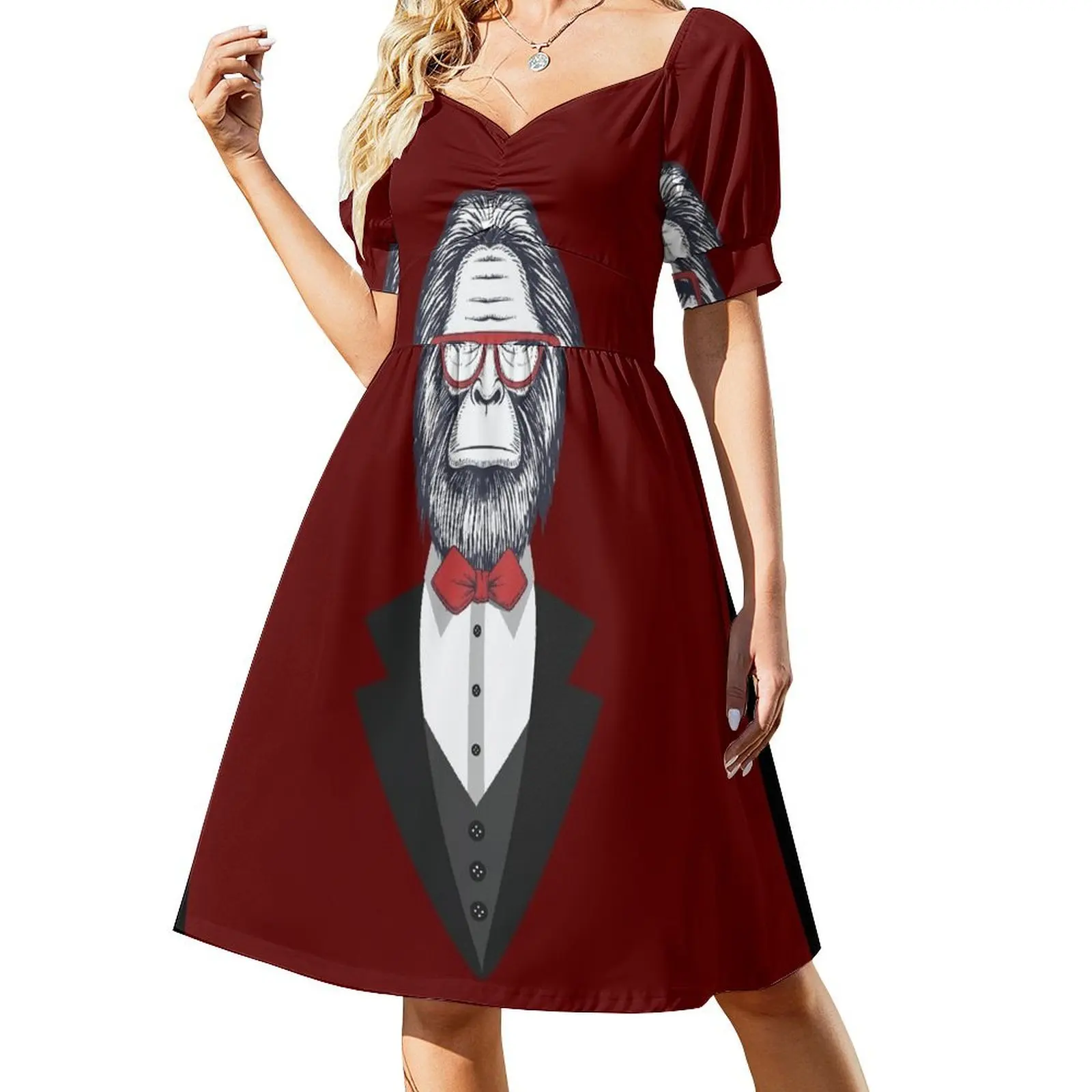 Gorilla Boss in a Suit Short-Sleeved Dress luxury woman evening dress Women's skirt
Gorilla Boss in a Suit Short-Sleeved Dress luxury woman evening dress Women's skirt