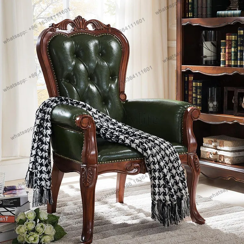 LD25 American all-solid wood boss chair study leather armrest computer chair
LD25 American all-solid wood boss chair study leather armrest computer chair