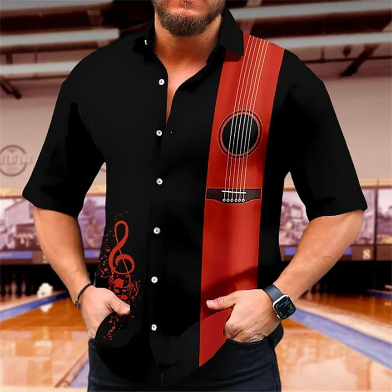 2023 Music Men's Short Sleeve Shirt Fashion Casual High Quality Soft Comfortable Multi Style Lapel Button Short Sleeve Men Tops
2023 Music Men's Short Sleeve Shirt Fashion Casual High Quality Soft Comfortable Multi Style Lapel Button Short Sleeve Men Tops
