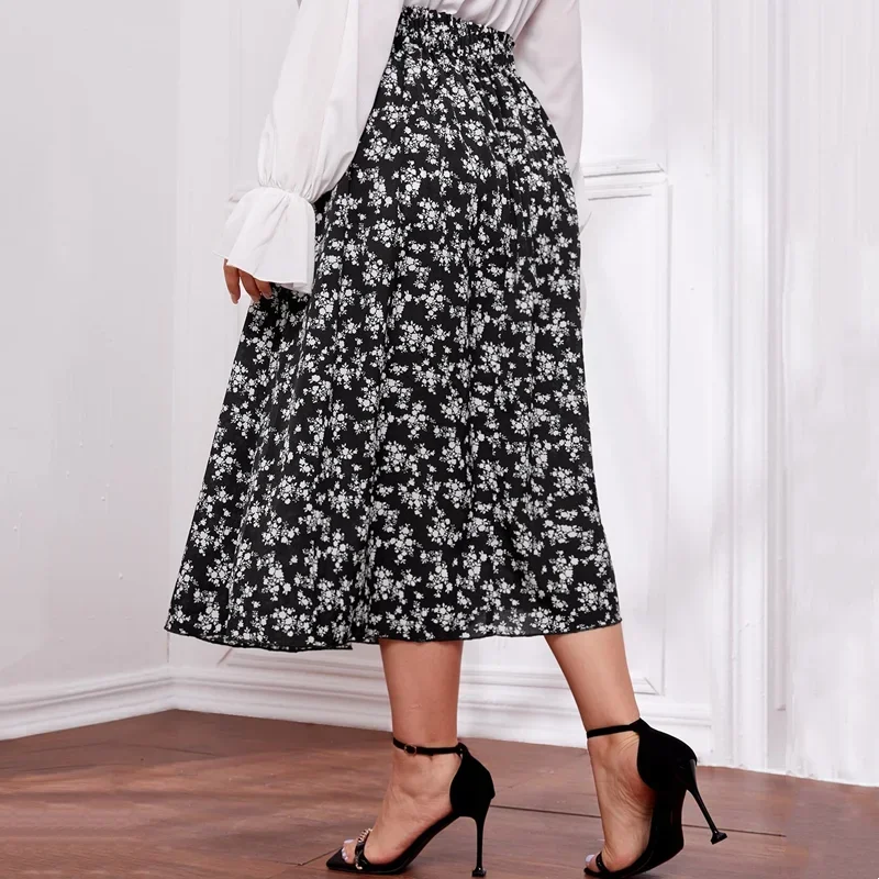 Plus Size Floral Print Elegant Long Summer Skirt Women Elastic Paperbag Waist A-line Skirt Female Large Size Chic Boho Skirt 6XL
Plus Size Floral Print Elegant Long Summer Skirt Women Elastic Paperbag Waist A-line Skirt Female Large Size Chic Boho Skirt 6XL