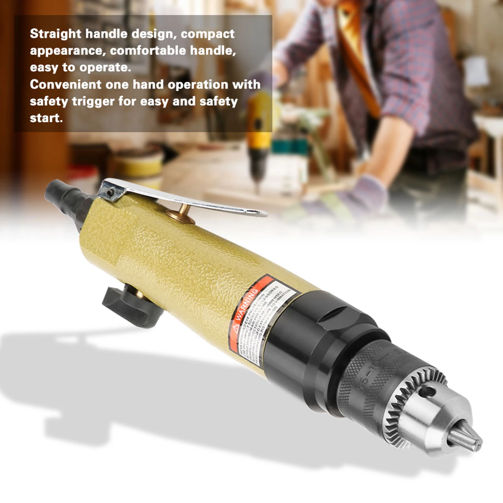 3/8" Pneumatic Air Screwdriver Drill Reversible Type Industrial Drilling Tool 900rpm Pneumatic Drill Industrial Air Screwdriver
3/8" Pneumatic Air Screwdriver Drill Reversible Type Industrial Drilling Tool 900rpm Pneumatic Drill Industrial Air Screwdriver
