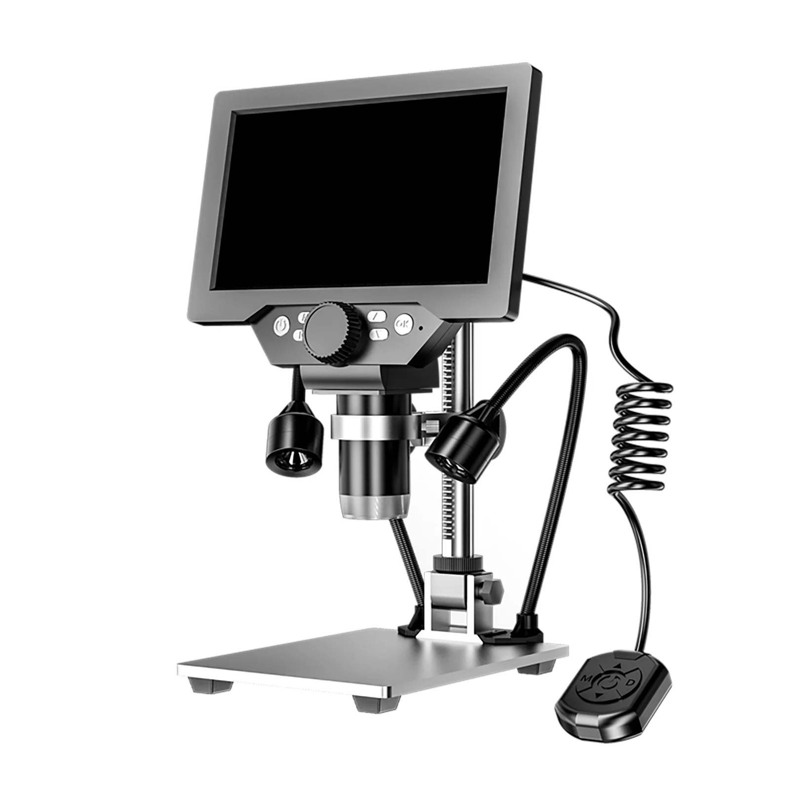 7'' LCD Digital Microscope 1200X 1080P Coin Microscope with 12MP Camera Sensor 10 LED Lights Microscope for Adults Compatible PC
7'' LCD Digital Microscope 1200X 1080P Coin Microscope with 12MP Camera Sensor 10 LED Lights Microscope for Adults Compatible PC