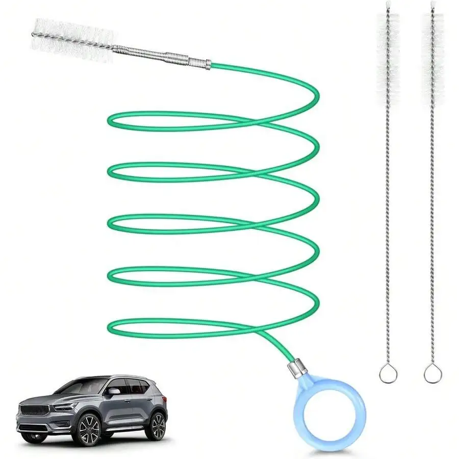 Auto Sunroof Drain Cleaning Tool,118Inch Long Pipe Cleaner For Car,Flexible Tube Cleaning Brush With 2Pcs 7.9inch Cleaning
Auto Sunroof Drain Cleaning Tool,118Inch Long Pipe Cleaner For Car,Flexible Tube Cleaning Brush With 2Pcs 7.9inch Cleaning