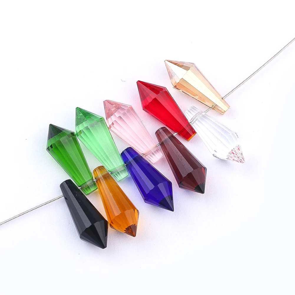 10PCS Colorful Crystal Pointed Beads Chandelier Parts Glass Prism Pendant Suncatcher DIY Home Wedding Party Hanging Decoration
10PCS Colorful Crystal Pointed Beads Chandelier Parts Glass Prism Pendant Suncatcher DIY Home Wedding Party Hanging Decoration