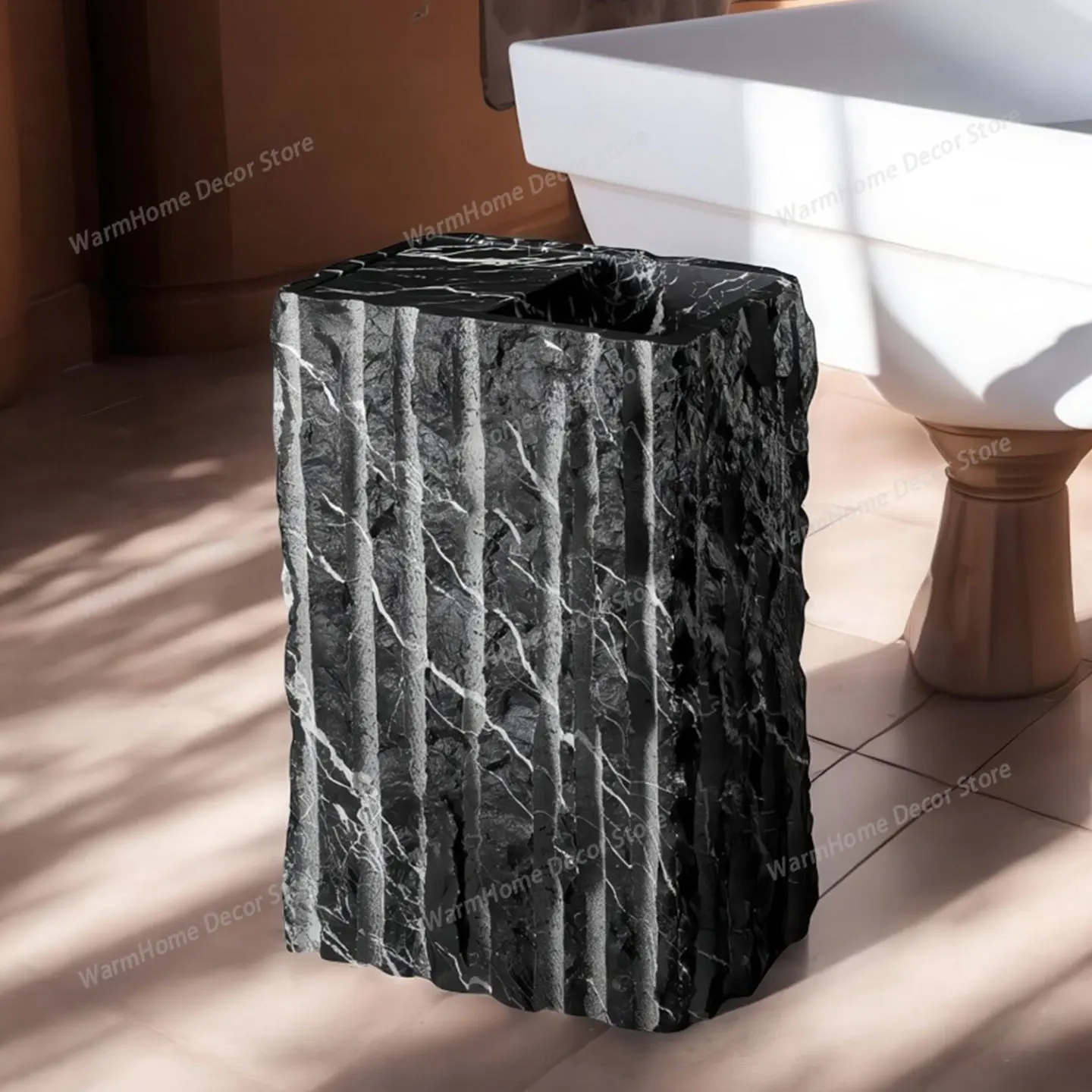 Natural Marble Square Pedestal Sink, Modern Luxury Hotel Bathroom Vanity, High Hardness & Heat Resistant, Customizable
Natural Marble Square Pedestal Sink, Modern Luxury Hotel Bathroom Vanity, High Hardness & Heat Resistant, Customizable