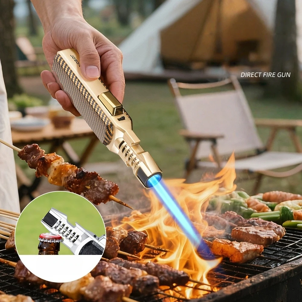 JOBON 1300 ° Large Flame Spray Gun Lighter Windproof Direct Spray Flame Outdoor Kitchen Cigar with Bottle Opener Lighter
JOBON 1300 ° Large Flame Spray Gun Lighter Windproof Direct Spray Flame Outdoor Kitchen Cigar with Bottle Opener Lighter