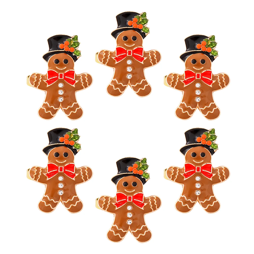 6 Pcs Man Napkin Rings Holiday Table Setting Christmas Party Supplies Metal Gingerbread Man Napkin Rings Material
6 Pcs Man Napkin Rings Holiday Table Setting Christmas Party Supplies Metal Gingerbread Man Napkin Rings Material