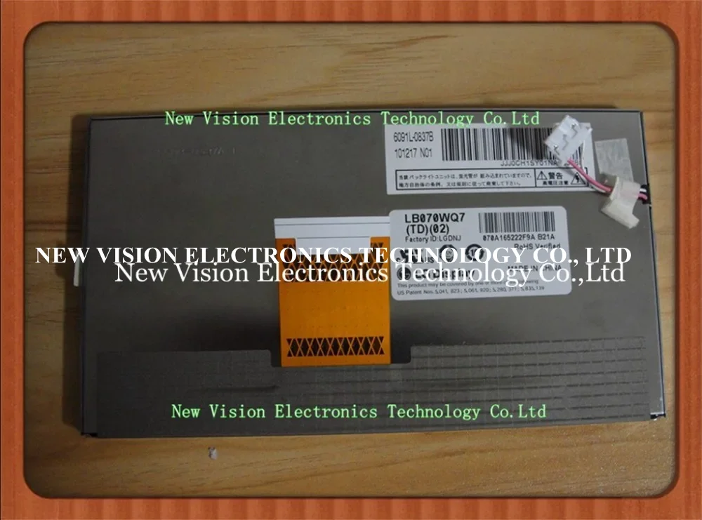 LB070WQ7(TD)(02) LB070WQ7-TD02 Original 7 inch 480*234 CCFL LCD Display Screen for Car Navigation and AV System
LB070WQ7(TD)(02) LB070WQ7-TD02 Original 7 inch 480*234 CCFL LCD Display Screen for Car Navigation and AV System