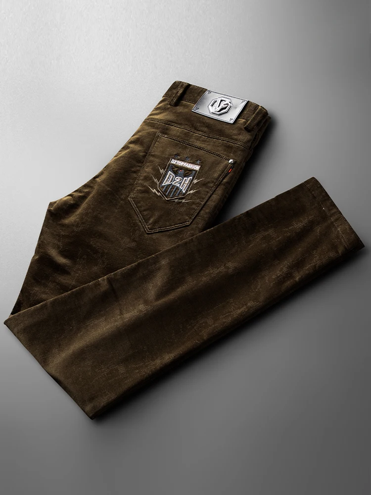 Модные облегающие мужские вельветовые брюки, повседневные брюки в стиле милитари с вышивкой, модные прямые длинные брюки для молодежи
Модные облегающие мужские вельветовые брюки, повседневные брюки в стиле милитари с вышивкой, модные прямые длинные брюки для молодежи