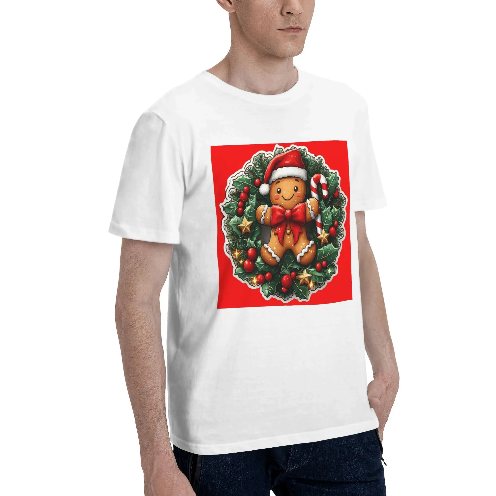 Мужская футболка Gingerbread Joy Wreath, большие футболки, мужские хлопковые футболки с круглым вырезом, короткие летние мужские футболки
Мужская футболка Gingerbread Joy Wreath, большие футболки, мужские хлопковые футболки с круглым вырезом, короткие летние мужские футболки