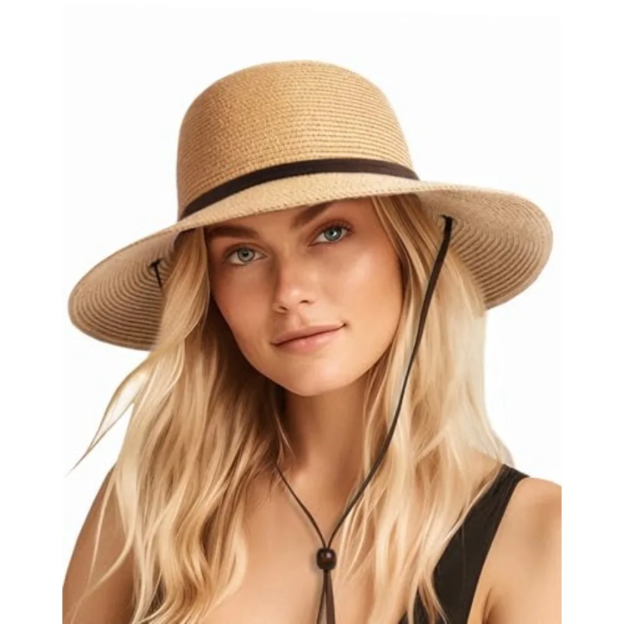 FURTALK Womens Wide Brim Sun Hat with Wind Lanyard UPF Summer Straw Sun Hats for Women
FURTALK Womens Wide Brim Sun Hat with Wind Lanyard UPF Summer Straw Sun Hats for Women