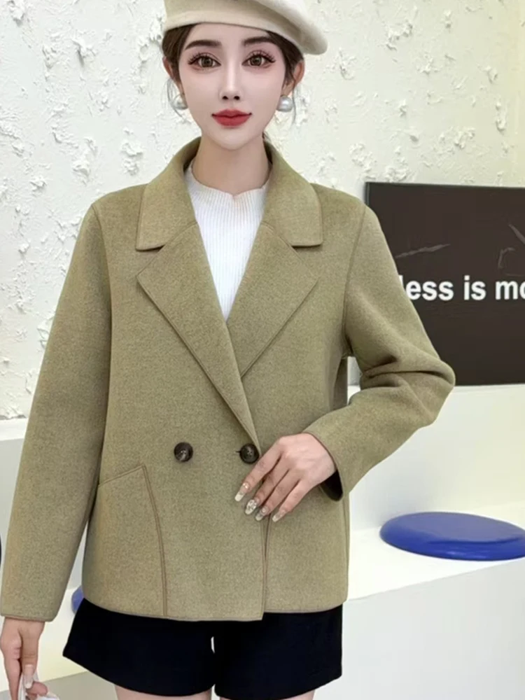 Double-Sided Fce Woolen Jaet Women's ort Loose Faionable Suit Collar Coat Top Briti Sle Commute Polyester Fiber
Double-Sided Fce Woolen Jaet Women's ort Loose Faionable Suit Collar Coat Top Briti Sle Commute Polyester Fiber