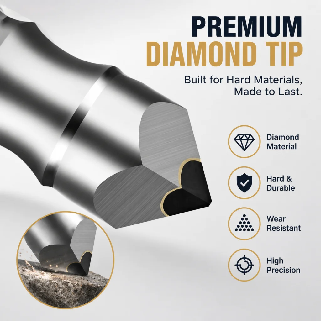 2PC 10mm 4-Edge PCD Diamond Stone Carving Tool Tapered CNC Router Bit End Milling Cutter Set for Marble Line Lettering Engraving
2PC 10mm 4-Edge PCD Diamond Stone Carving Tool Tapered CNC Router Bit End Milling Cutter Set for Marble Line Lettering Engraving