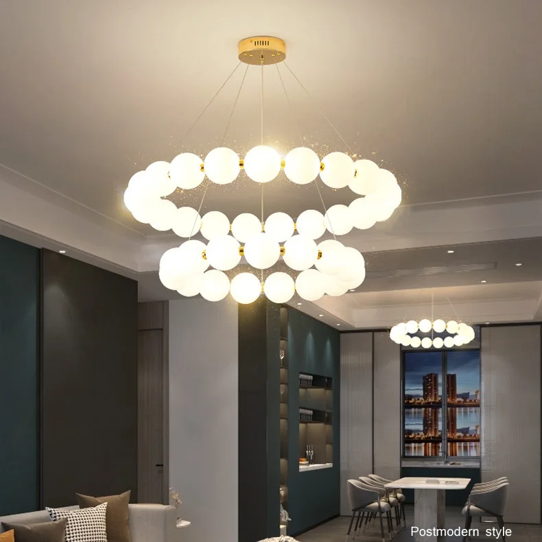 Creamy Nordic magic bean chandelier, French living room, simple bedroom, round personality, dining room
Creamy Nordic magic bean chandelier, French living room, simple bedroom, round personality, dining room