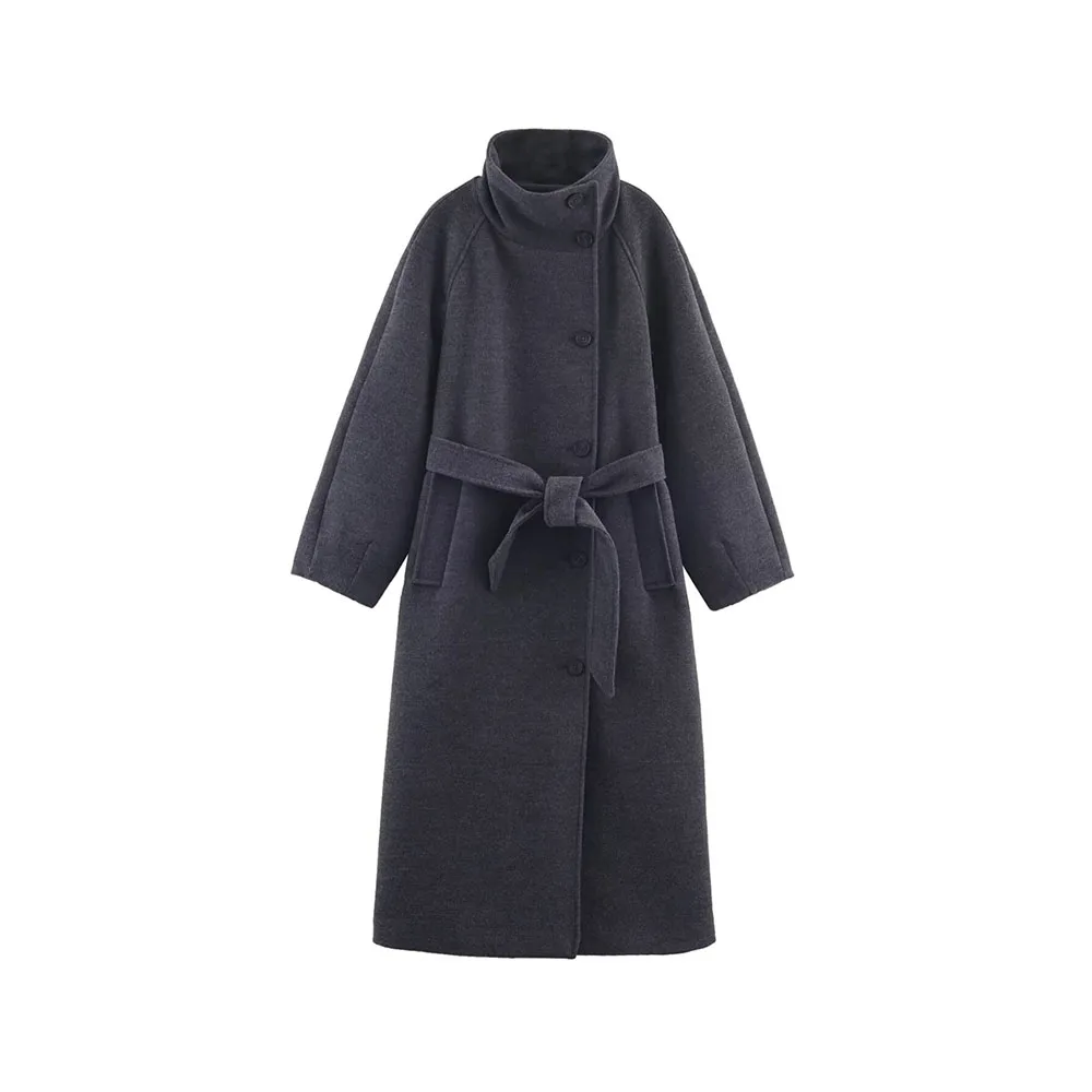 Autumn and winter new women's clothing design sense fashionable and versatile soft stand up collar belt coat jacket
Autumn and winter new women's clothing design sense fashionable and versatile soft stand up collar belt coat jacket
