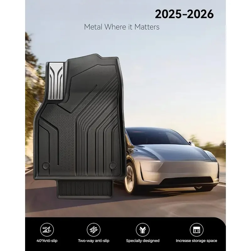 Лидер продаж: Полный комплект водонепроницаемых ковриков TPE для Tesla Model Y 2025-2026 с отсеком для хранения
Лидер продаж: Полный комплект водонепроницаемых ковриков TPE для Tesla Model Y 2025-2026 с отсеком для хранения