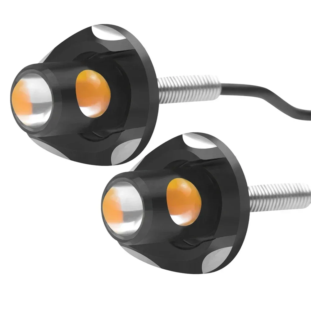 2Pcs Motorcycle Dual Light Eagle Eye Turn Signal Daytime Running Lamp Fog Lamp Angel Light Accessories with Aluminium Alloy Base
2Pcs Motorcycle Dual Light Eagle Eye Turn Signal Daytime Running Lamp Fog Lamp Angel Light Accessories with Aluminium Alloy Base