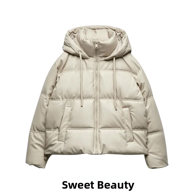 Warmth Cotton Jacket Women's Autumn Winter New Style Faux Leather Short Zipper Hooded Coat Outerwear Casual Streetwear
Warmth Cotton Jacket Women's Autumn Winter New Style Faux Leather Short Zipper Hooded Coat Outerwear Casual Streetwear