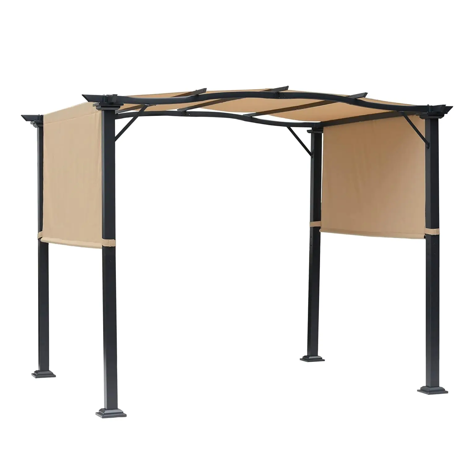 8x10ft Retractable Pergola Gazebo Steel Frame Polyester Canopy Shade Awning Outdoor Patio Customized
8x10ft Retractable Pergola Gazebo Steel Frame Polyester Canopy Shade Awning Outdoor Patio Customized