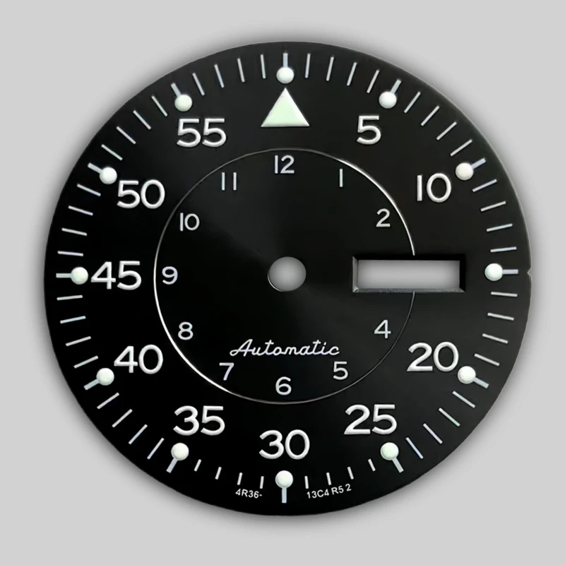 NH36 dial 33.5mm diameter assembly NH36 automatic mechanical movement green luminous double date window watch accessories
NH36 dial 33.5mm diameter assembly NH36 automatic mechanical movement green luminous double date window watch accessories