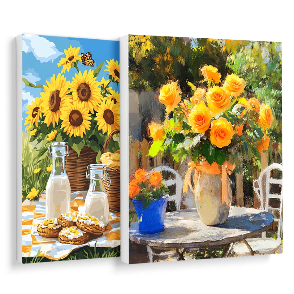RUOPOTY Paint By Numbers Adult Coloring Yellow flower decoration Diy Crafts Art Supplies Canvas Picture Drawing Painting Decor
RUOPOTY Paint By Numbers Adult Coloring Yellow flower decoration Diy Crafts Art Supplies Canvas Picture Drawing Painting Decor