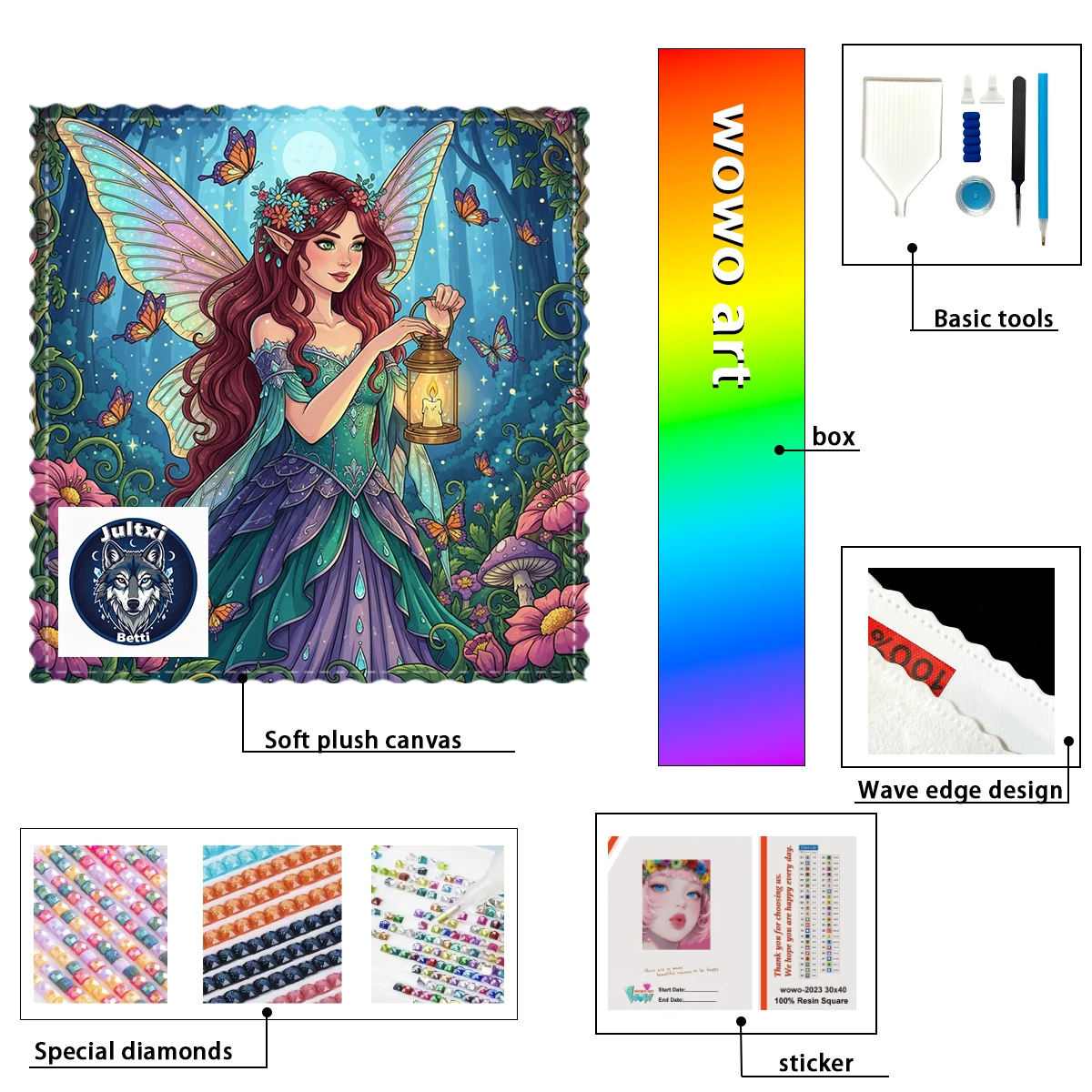 【Betti_ Diamond Art】Butterfly girl Crystal AB Rhinestone FD Rhinestone Perfect Resin Diamond
【Betti_ Diamond Art】Butterfly girl Crystal AB Rhinestone FD Rhinestone Perfect Resin Diamond