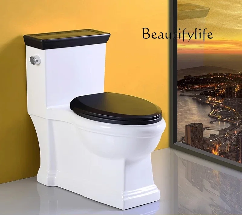 c High-end black personalized toilet siphon one-piece toilet ceramic color wood grain retro toilet water saving
c High-end black personalized toilet siphon one-piece toilet ceramic color wood grain retro toilet water saving