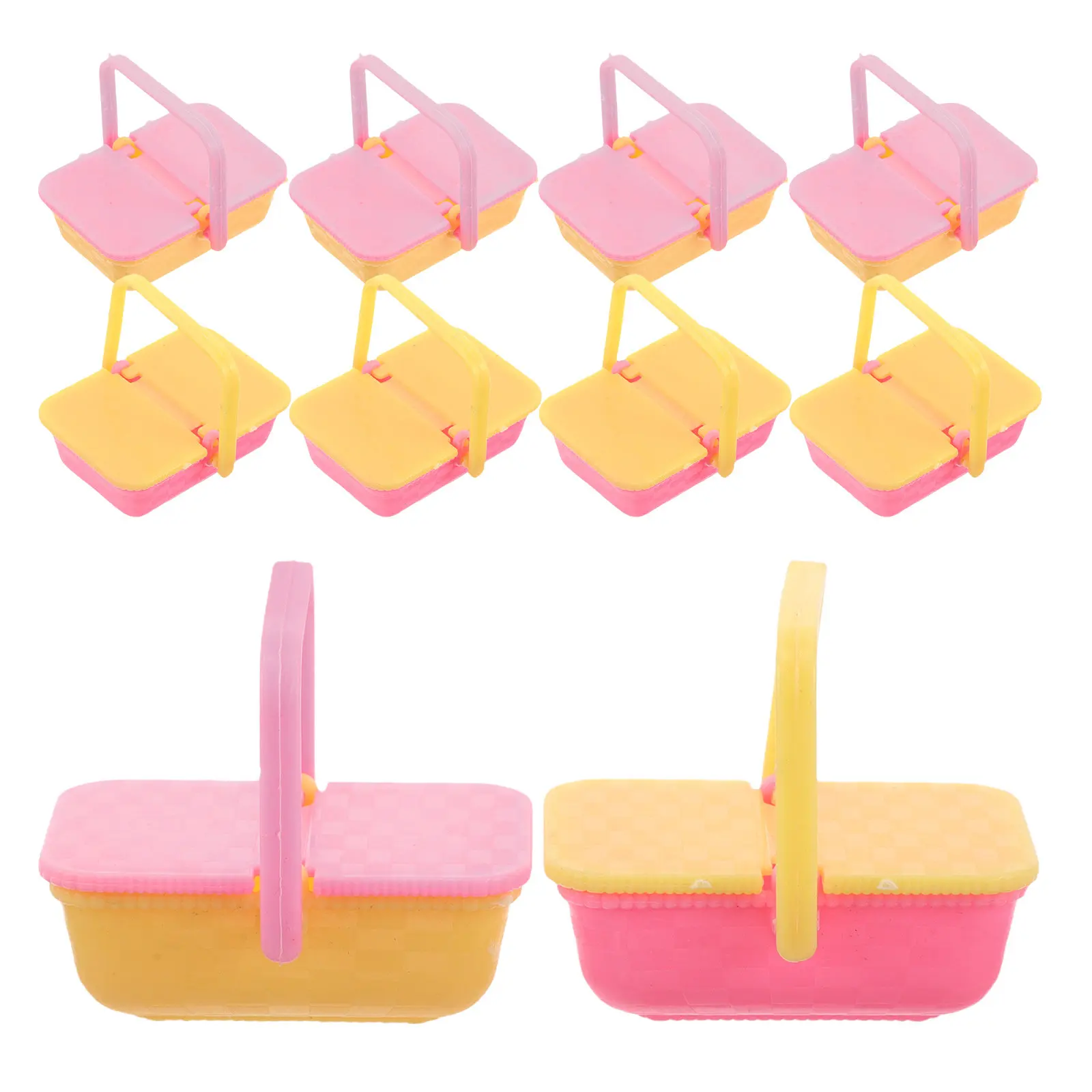 Miniature Shopping Baskets Kids Portable Plastic Storage Baskets Handles Dollhouse Accessories Pretend Play Picnic Props Storage
Miniature Shopping Baskets Kids Portable Plastic Storage Baskets Handles Dollhouse Accessories Pretend Play Picnic Props Storage