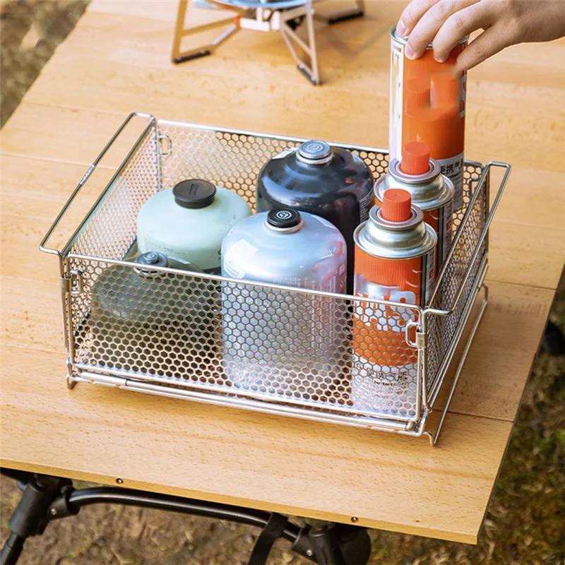 AT19-Stainless Steel Camping Storage Cage Wrought Iron Camping Storage Box Multi-Functional Combination Water Filter Basket
AT19-Stainless Steel Camping Storage Cage Wrought Iron Camping Storage Box Multi-Functional Combination Water Filter Basket
