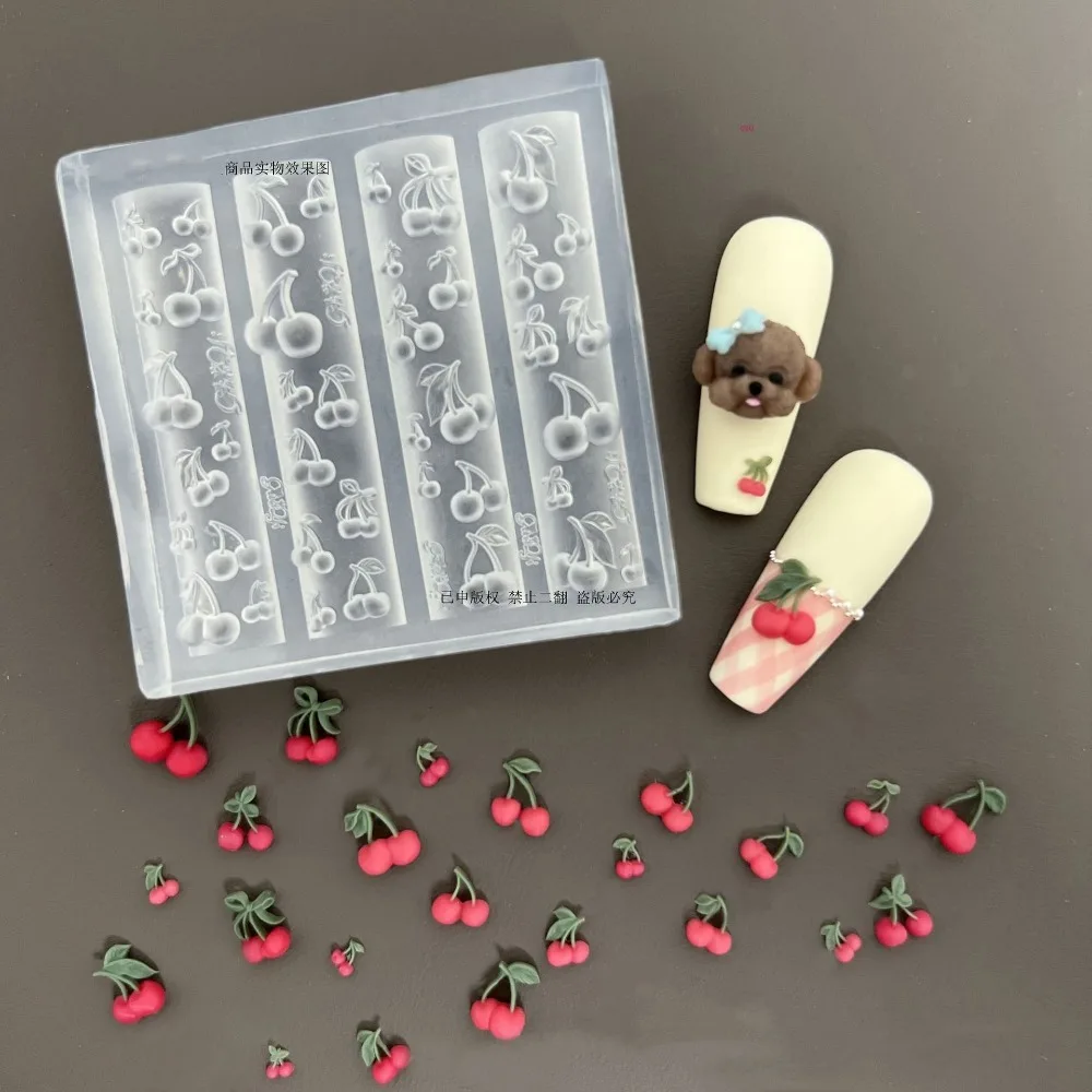 Elegant Silicone Nail Art Mold 3D Bow&Cherry&Swan Design Embellishments Carving Mold for Manicures, Nail Art Creation|Charms
Elegant Silicone Nail Art Mold 3D Bow&Cherry&Swan Design Embellishments Carving Mold for Manicures, Nail Art Creation|Charms
