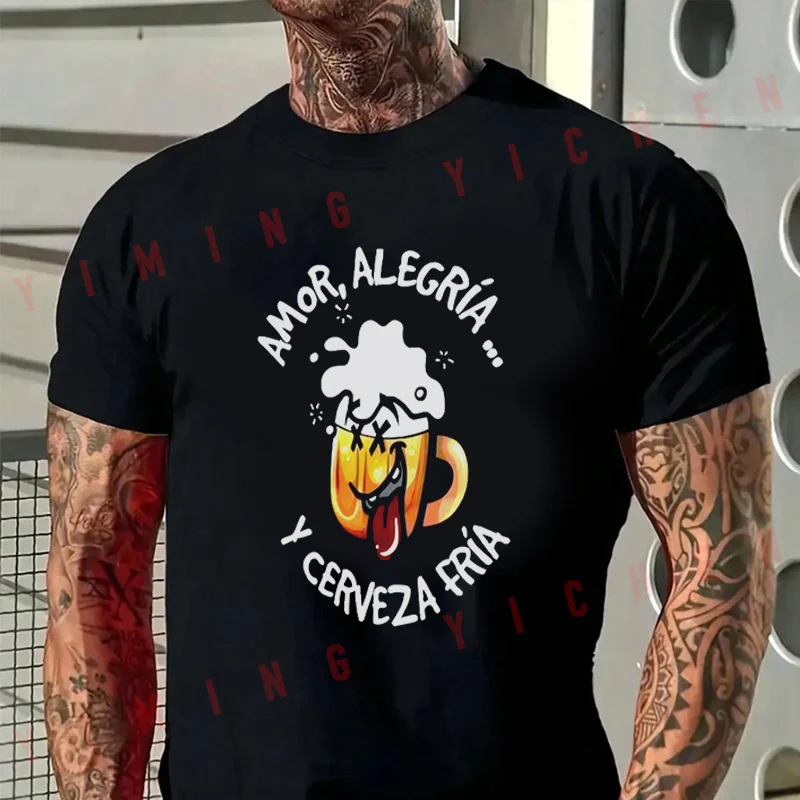 Men T-Shirt Creative Amor Alegria Graphic Motorcycle Cotton O-neck Short Sleeve T Shirt Fashion Hip Hop Streetwear Tees
Men T-Shirt Creative Amor Alegria Graphic Motorcycle Cotton O-neck Short Sleeve T Shirt Fashion Hip Hop Streetwear Tees