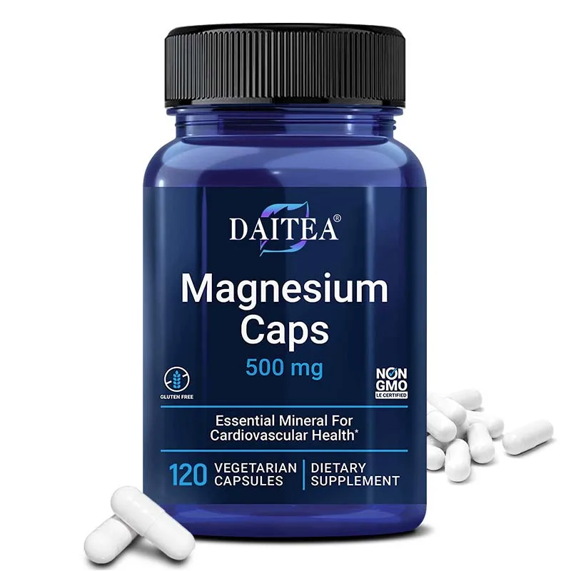 Magnesium 500 mg - Essential mineral for cardiovascular health, supporting bone, muscle, metabolism and enzyme function 
Magnesium 500 mg - Essential mineral for cardiovascular health, supporting bone, muscle, metabolism and enzyme function