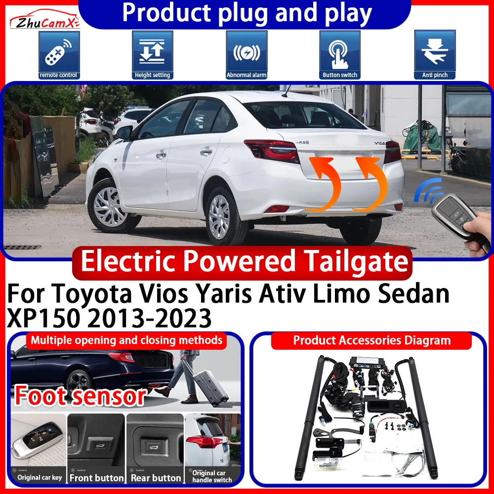 Powered Tailgate for Toyota Vios Yaris Ativ Limo Sedan XP150 2013-2023 anti pinch Smart Intelligent Trunk Control Gate Lift Kit
Powered Tailgate for Toyota Vios Yaris Ativ Limo Sedan XP150 2013-2023 anti pinch Smart Intelligent Trunk Control Gate Lift Kit