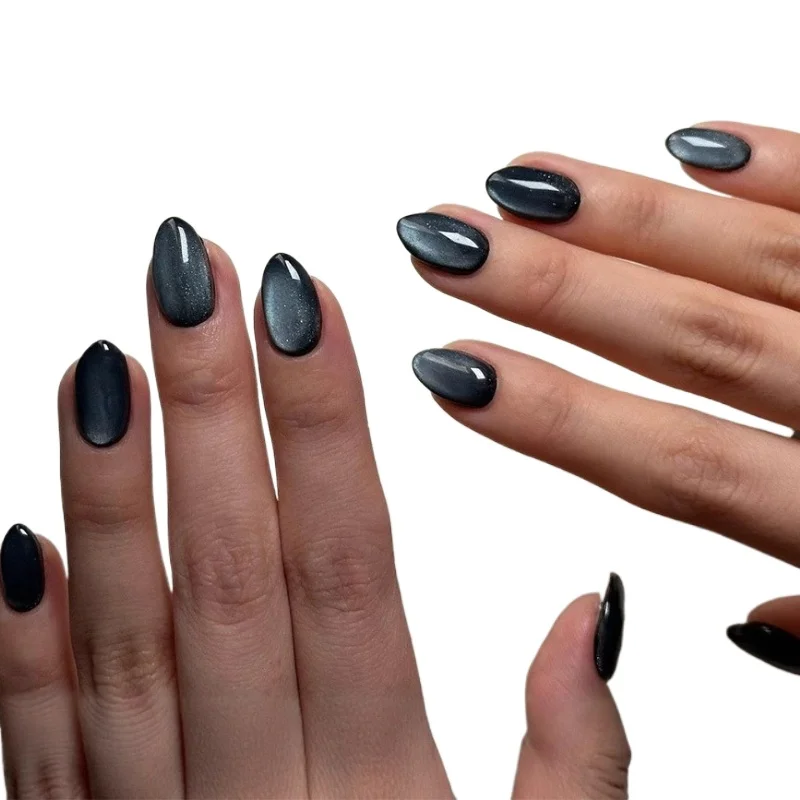 24PCS Almond Shape Black Nude Press on Nails with Cat Eye Starry Sky Design Sweet Cool Style Daily False Nails Spicy Girl 네일팁 투명
24PCS Almond Shape Black Nude Press on Nails with Cat Eye Starry Sky Design Sweet Cool Style Daily False Nails Spicy Girl 네일팁 투명