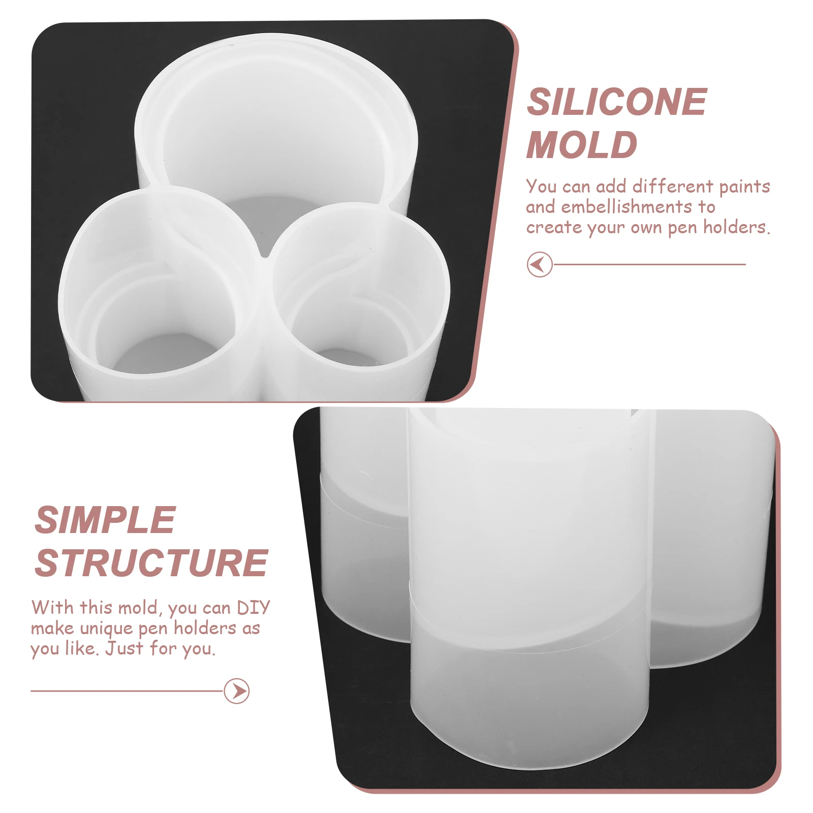 Silicone Mold Diy Epoxy Brush Pot Mold Pen Holder Storage Container Brush Pot Fine Craftsmanship Easy Demould 
Silicone Mold Diy Epoxy Brush Pot Mold Pen Holder Storage Container Brush Pot Fine Craftsmanship Easy Demould