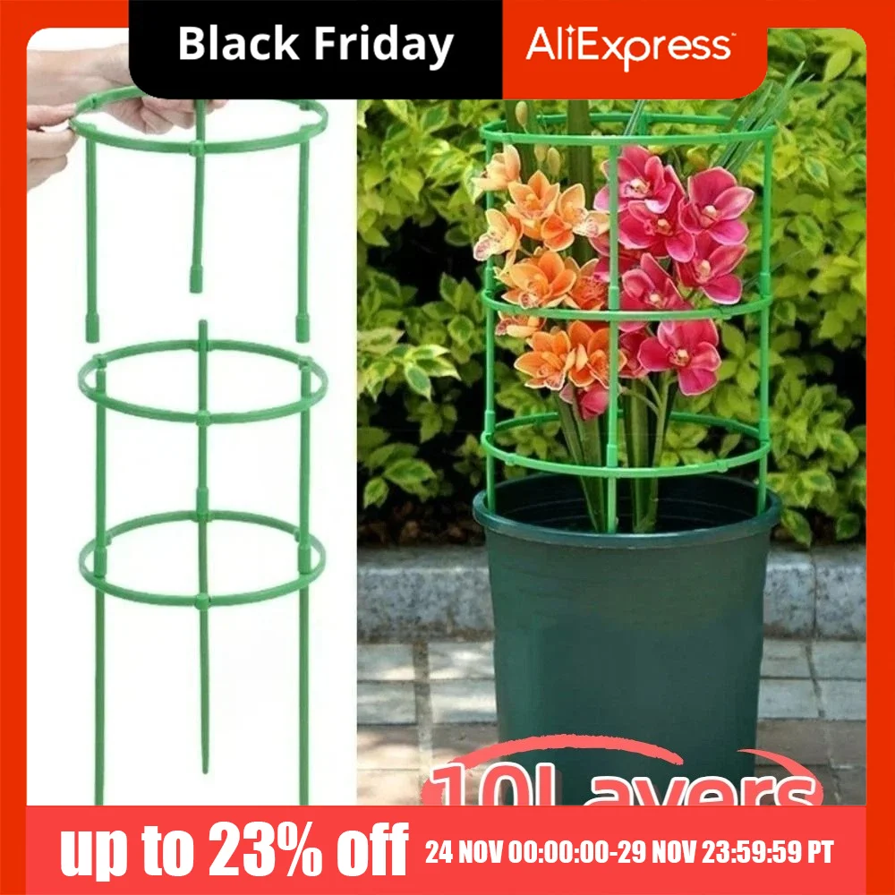 10Layers Plant Support Pile Prevent Lodging Reusable Climbing Vines Stake Keep Plants Upright Green Garden Plant Stake Holder
10Layers Plant Support Pile Prevent Lodging Reusable Climbing Vines Stake Keep Plants Upright Green Garden Plant Stake Holder