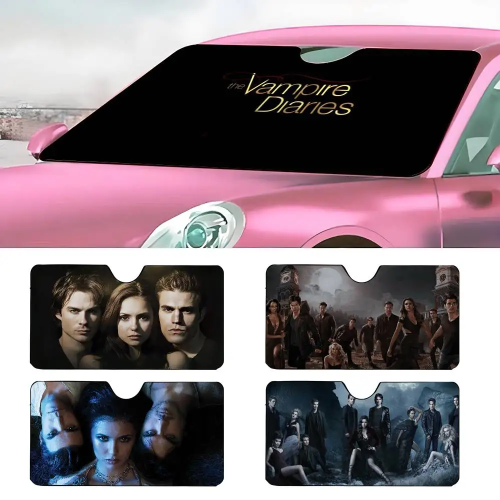 Фильм V-Vampire D-Diaries Автомобильный солнцезащитный козырек Зонтик Солнцезащитный козырек на лобовое стекло автомобиля Защита от ультрафиолета и внутренний охладитель
Фильм V-Vampire D-Diaries Автомобильный солнцезащитный козырек Зонтик Солнцезащитный козырек на лобовое стекло автомобиля Защита от ультрафиолета и внутренний охладитель