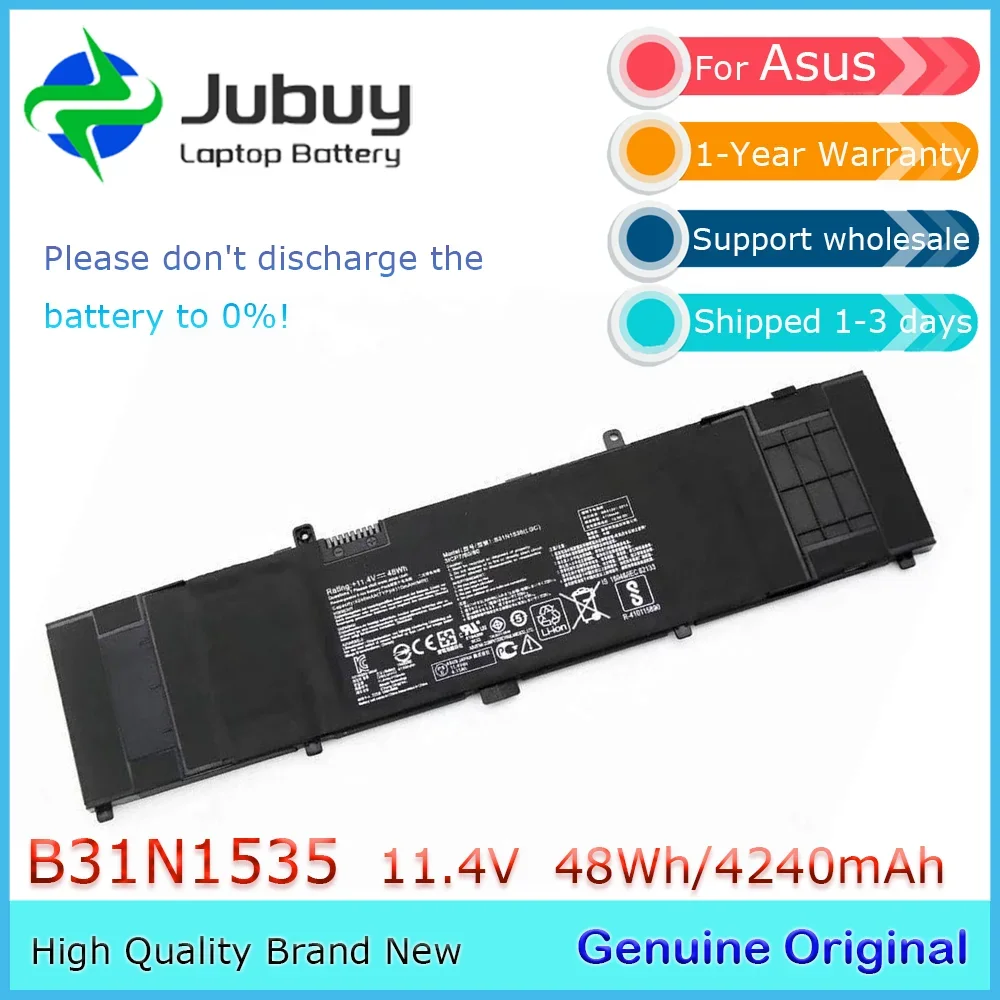 B31N1535 Оригинальный аккумулятор для ноутбука ASUS U4000U U4000UQ U310U UX310U U410U RX310U и т. д.
B31N1535 Оригинальный аккумулятор для ноутбука ASUS U4000U U4000UQ U310U UX310U U410U RX310U и т. д.