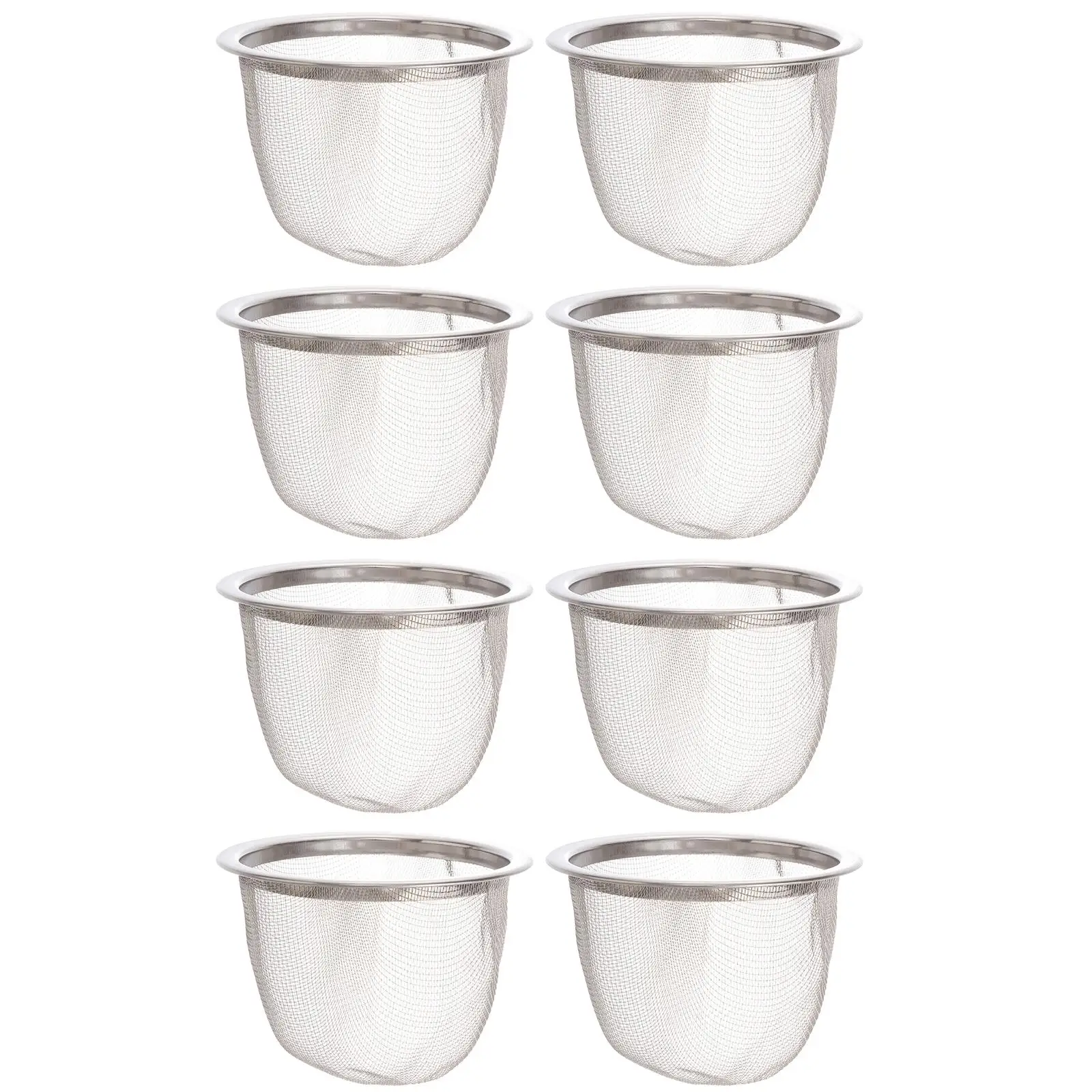 8 Pcs Tea Filter Filters Stainless Steel Strainer Accessories Loose Leaf Steeper Coffee Teapot Travel
8 Pcs Tea Filter Filters Stainless Steel Strainer Accessories Loose Leaf Steeper Coffee Teapot Travel