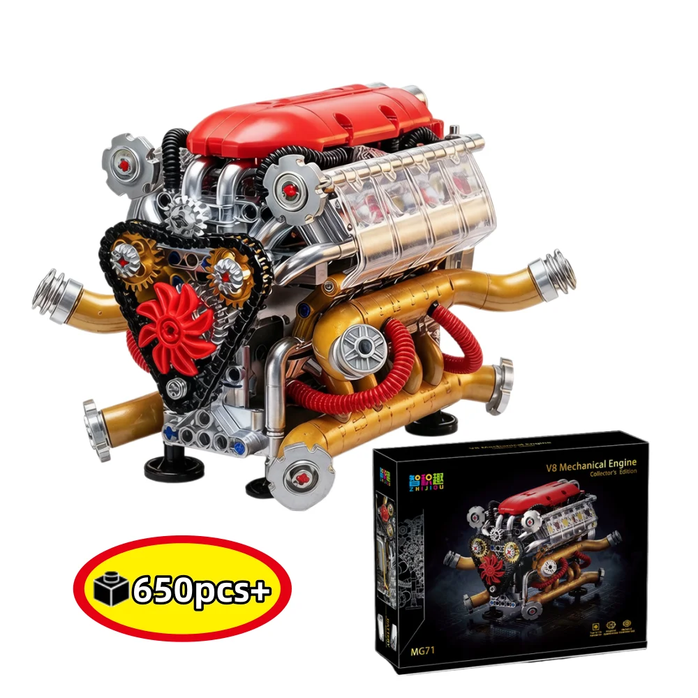 2026 Classic Supercar V8 Engine Building Blocks Model Electric Power Motor holiday gifts Assembly Toy Kids Gift 650PCS
2026 Classic Supercar V8 Engine Building Blocks Model Electric Power Motor holiday gifts Assembly Toy Kids Gift 650PCS