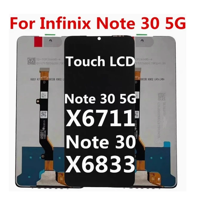100% Test Black For Infinix Note 30 Pro X678B Note 30 X6833 X6833B/Note 30 5G X6711 LCD Display Touch Screen Digitizer Assembly
100% Test Black For Infinix Note 30 Pro X678B Note 30 X6833 X6833B/Note 30 5G X6711 LCD Display Touch Screen Digitizer Assembly